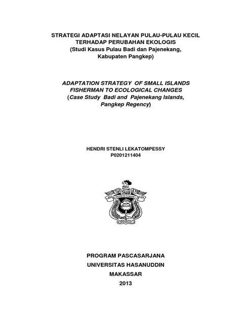 Strategi Adaptasi Nelayan Pulau Kecil | PDF - Scribd - raincitystudios.com