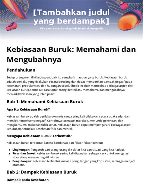 Strategi Efektif Mengubah Kebiasaan Buruk Menjadi Positif - balustradellc