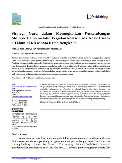 STRATEGI GURU MENSTIMULASI MOTORIK HALUS MELALUI … - balustradellc