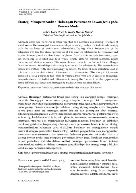 Strategi Mempertahankan Hubungan Pertemanan … - balustradellc