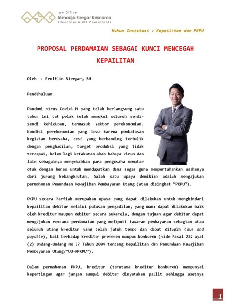 Strategi Menyusun Rencana Perdamaian PKPU: Cara ... - Hukumonline - balustradellc