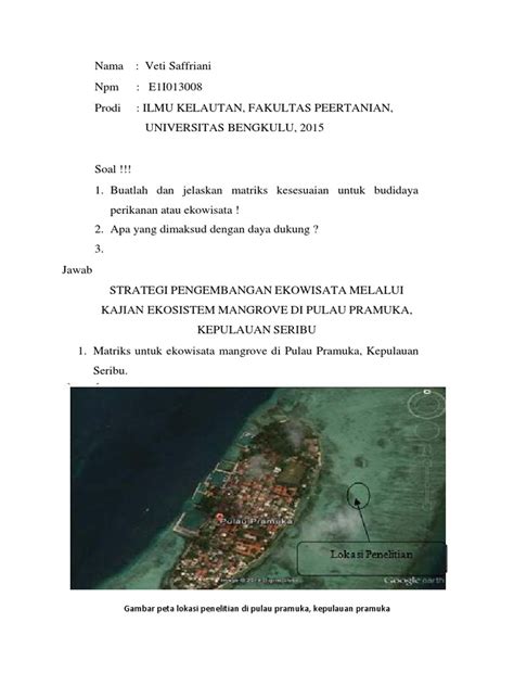 STRATEGI PENGEMBANGAN EKOWISATA MELALUI KAJIAN EKOSISTEM MANGROVE DI ... - muktibox.com