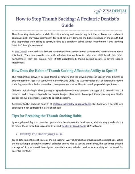 Strategies to stop thumb sucking - Summer Health - balustradellc