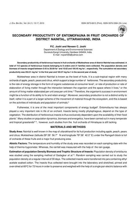 Stratification of entomofauna in a fruit Agrosystem: A case study of a ... - raincitystudios.com