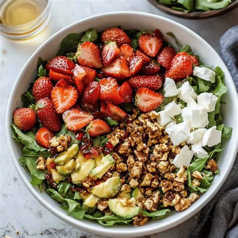 Strawberry Crunch Salad with Champagne Vinaigrette - balustradellc