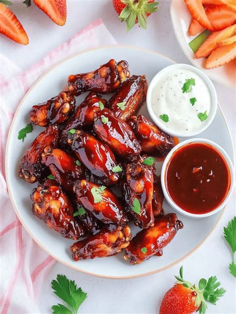 Strawberry Hot Wings Recipe for Game Day - balustradellc