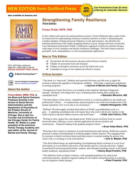 Strengthening Family Resilience, Third Edition by Froma Walsh ... - balustradellc