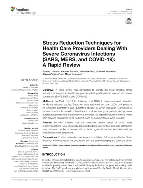 Stress Reduction Techniques for Health Care Providers Dealing With ... - balustradellc