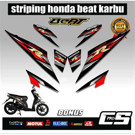 STRIPING STIKER LIST HONDA BEAT KARBU LAMA - Shop - balustradellc