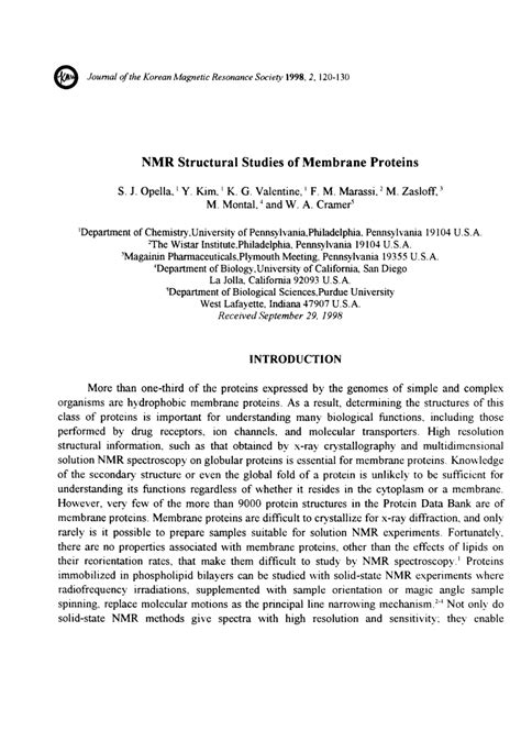 Structural Characterization of Membrane Proteins by Solid-state NMR ... - wintechmobiles.com