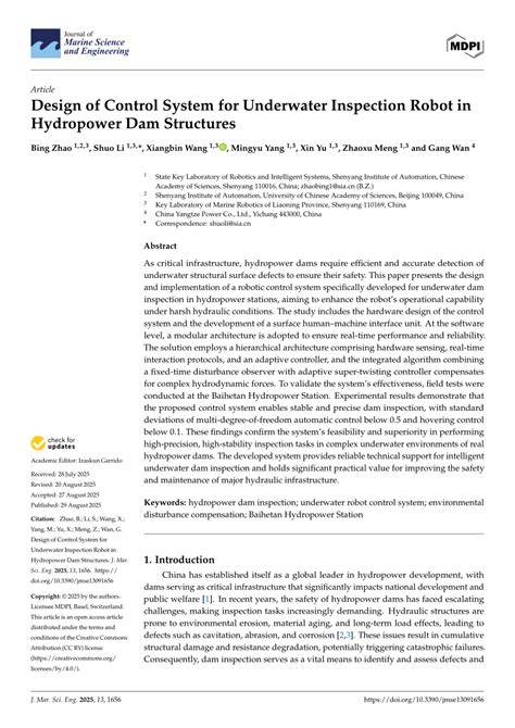 Structural design and research of underwater inspection robot for ... - raincitystudios.com