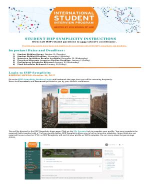 STUDENT ISIP SYMPLICITY INSTRUCTIONS - law.nyu.edu