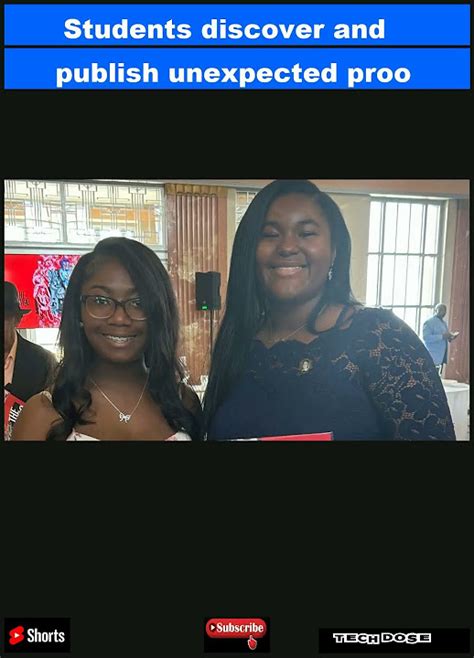 Students discover and publish unexpected proof for … - wintechmobiles.com