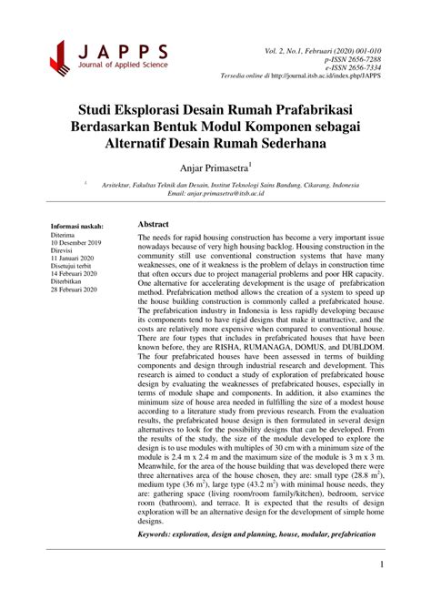 Studi Eksplorasi Desain Rumah Prafabrikasi … - balustradellc