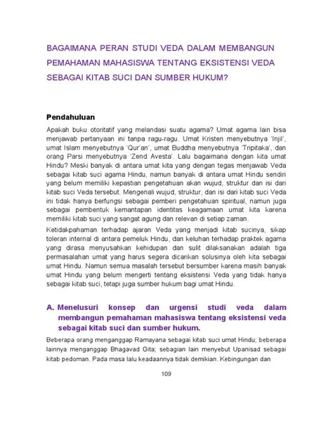 Studi Veda: Pemahaman Kitab Suci Hindu - Scribd - balustradellc