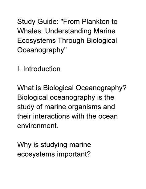 Study Guide From Plankton to Whales Understanding … - raincitystudios.com