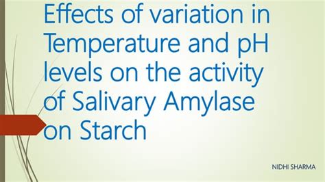 Study the Effect of Temperature on Salivary Amylase Activity - muktibox.com