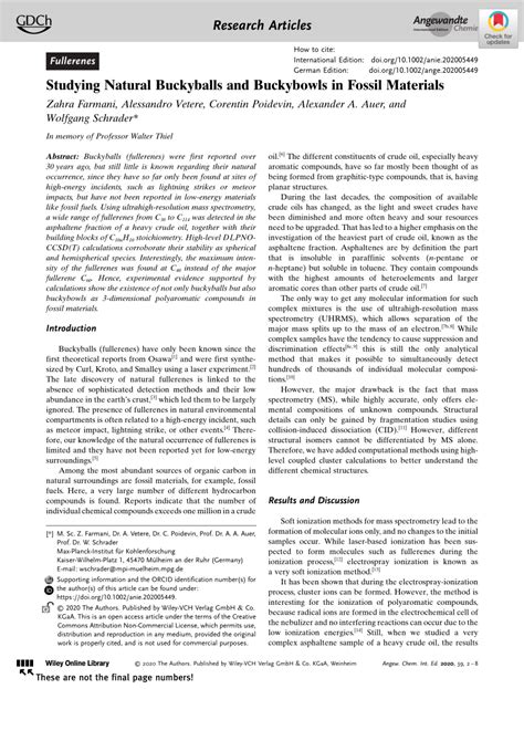Studying Natural Buckyballs and Buckybowls in Fossil Materials - wintechmobiles.com
