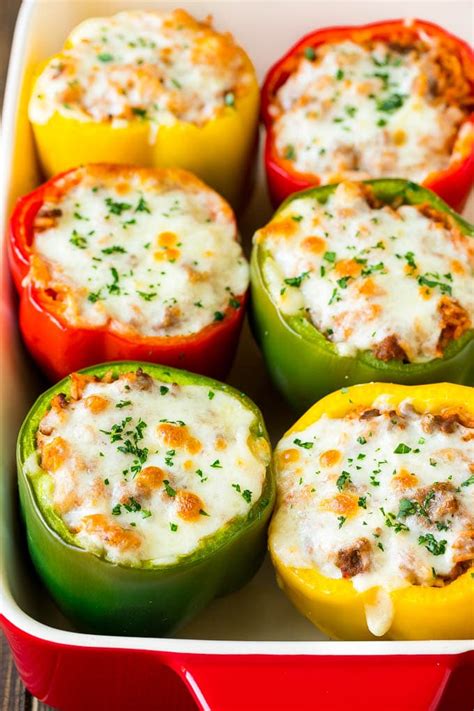 Stuffed Bell Peppers | Beef recipes easy, Stuffed peppers, Recipes - balustradellc