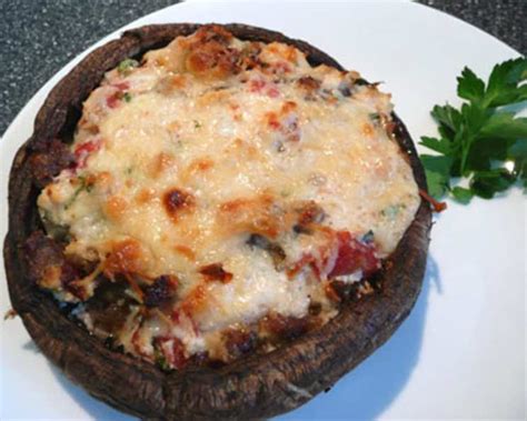 Stuffed Portabella Mushrooms Recipe - That's Nerdalicious - balustradellc