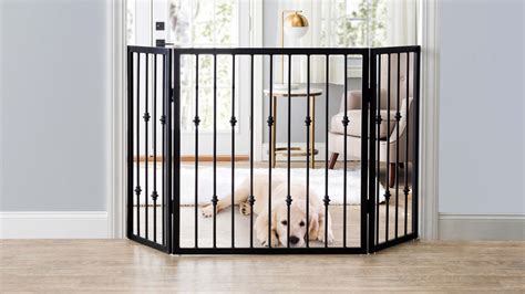 Stylish Freestanding Dog Gates, Up to 117" Extra Wide … - balustradellc