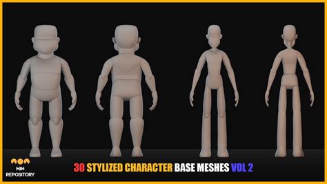 Stylized Character Base Mesh_2 - 3D model by vukhiemton - muktibox.com