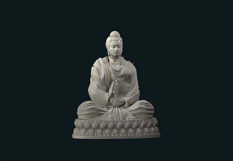 Stylized Nature Goddess Meditation Statue STL C39 ... - Cults 3D - muktibox.com