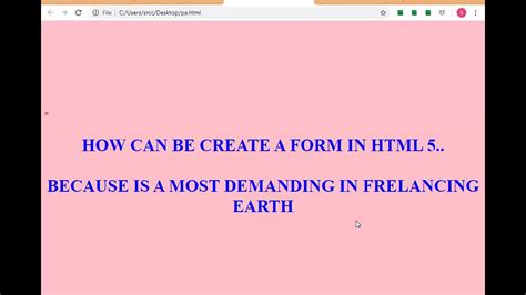 SUBLIME] HTML 5 ] FORM YouTube