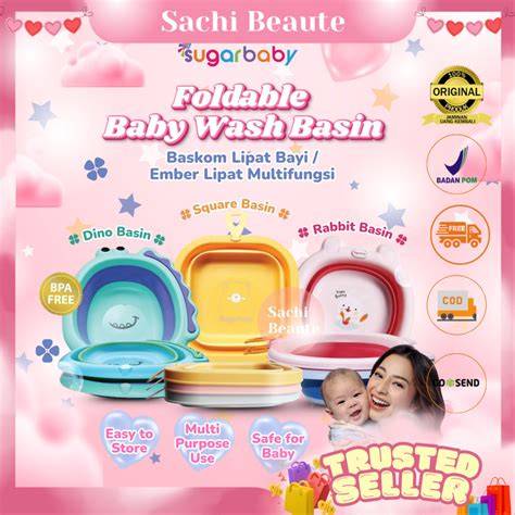 Sugar Baby Foldable Baby Wash Basin/Baskom Lipat Bayi/Ember Lipat ... - raincitystudios.com