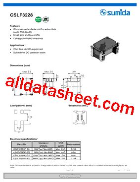 SUMIDA CORPORATION CSLF3228NP-322