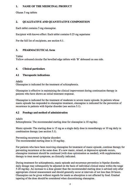 SUMMARY OF PRODUCT CHARACTERISTICS - Medical Products …