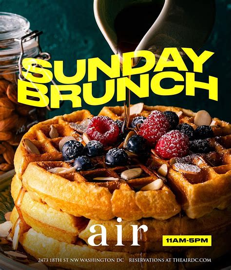 SUNDAY AIR DC BRUNCH BOTTOMLESS MENU + MIMOSAS