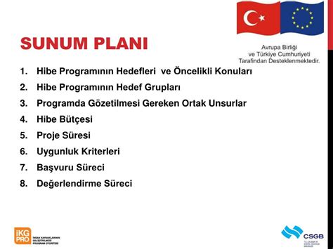 SUNUM PLANI .
