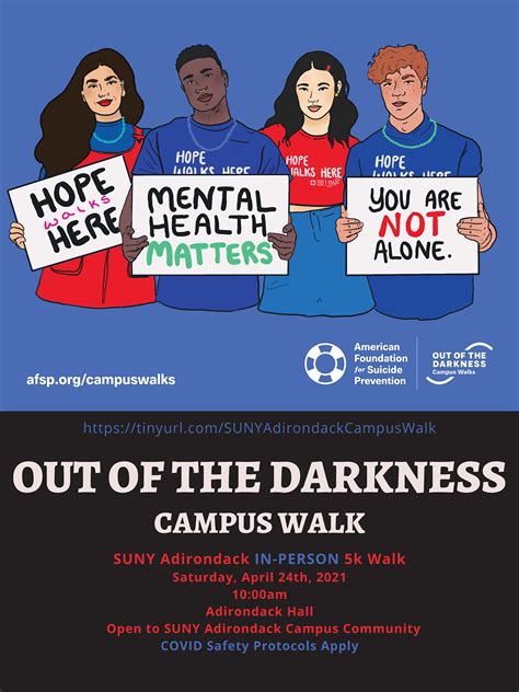 SUNY Adirondack to walk 'Out of the Darkness'