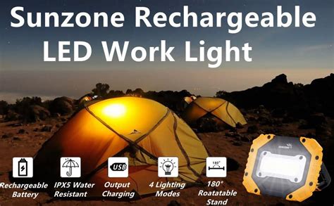 Sunzone LED Work Light, Rechargeable Magnetic … - balustradellc