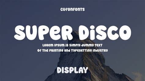Super Disco Font - muktibox.com