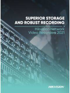 SUPERIOR STORAGE AND ROBUST RECORDING - Hikvision - raincitystudios.com