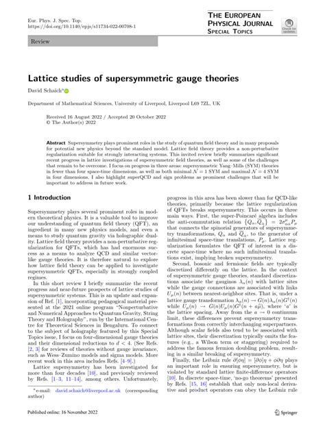 Supersymmetry in Gauge Theories Explained | PDF | String Theory ... - muktibox.com