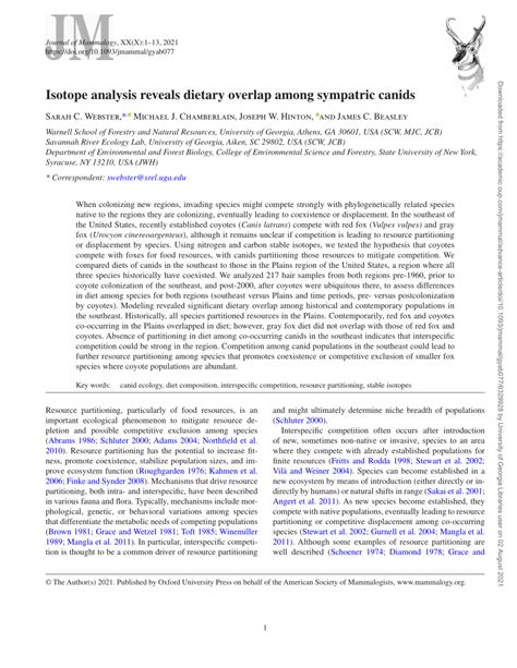 Supplementary Material for Stable isotope analysis reveals dietary and ... - wintechmobiles.com