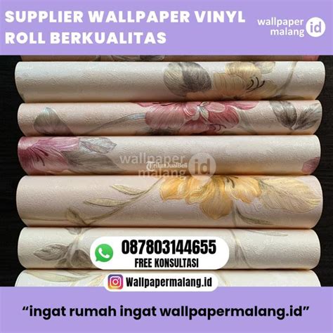 SUPPLIER WALLPAPER DINDING VINYL BERKUALITAS DI MALANG - balustradellc