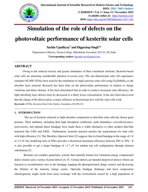 Suppressing defects in kesterite solar cells via balanced phase ... - wintechmobiles.com