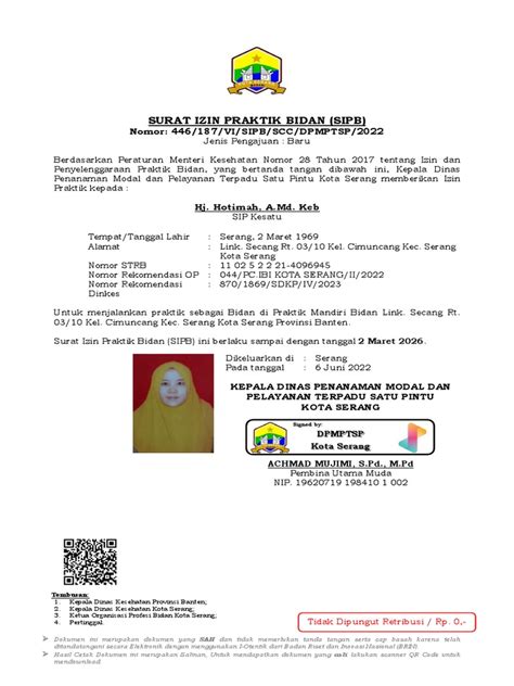 Surat Izin Praktek Bidan (SIPB) - balustradellc