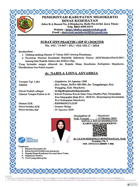SURAT IZIN PRAKTIK DOKTER - balustradellc
