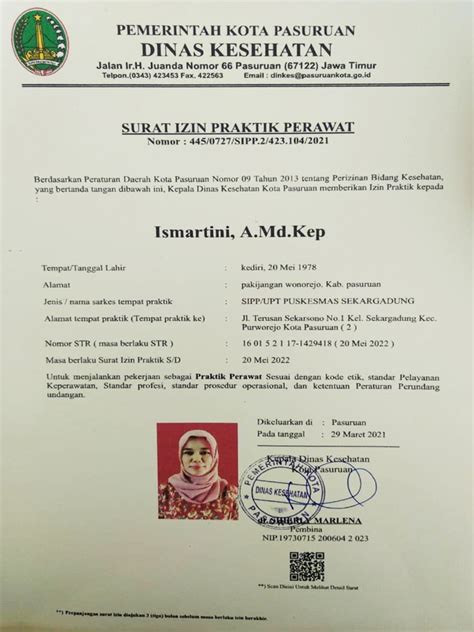 Surat Izin Praktik Perawat - balustradellc