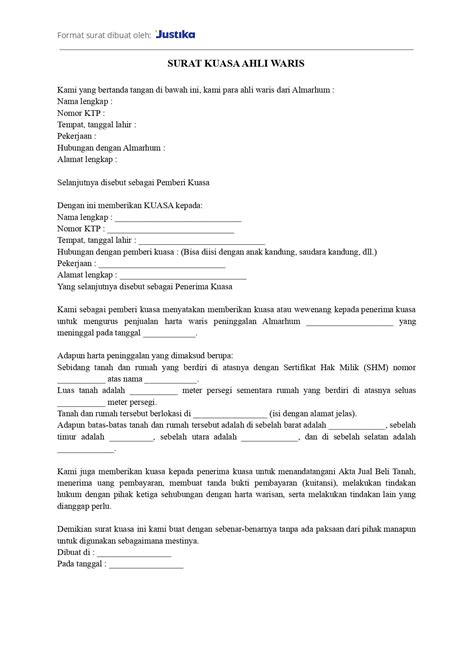 SURAT KUASA AHLI WARIS - cdn - balustradellc