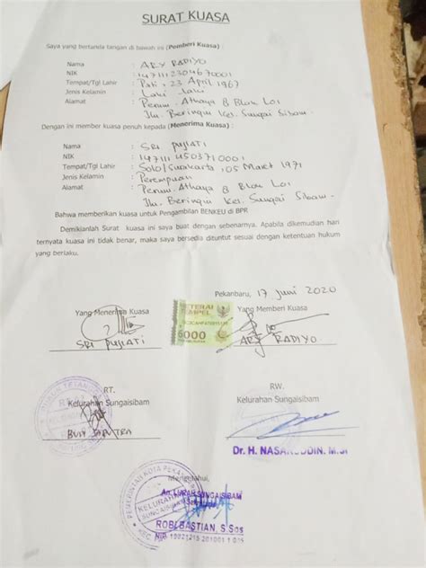 Surat Kuasa Materainya Dimana - balustradellc