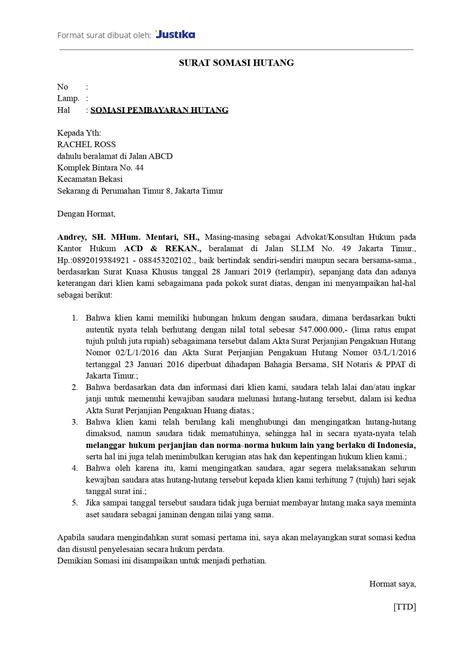 surat somasi hutang menurut hukum - balustradellc