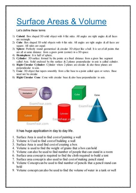 Surface Areas and Volumes - GeeksforGeeks - wintechmobiles.com