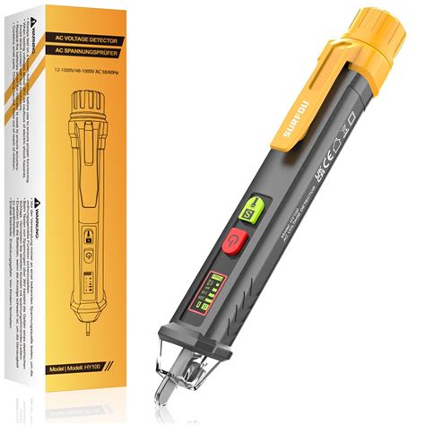 SURFOU Voltage Tester Pen, Dual-Range AC 12v/48v~1000v Non Contact ... - balustradellc