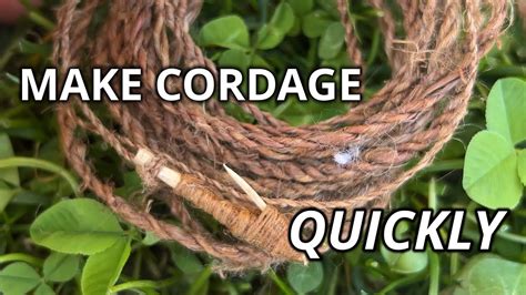 Survival Guide: Make YARDS of natural cordage in MINUTES - balustradellc